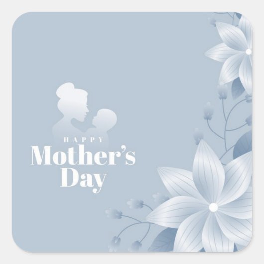 Happy Mothers Day Sticker (Voorkant)