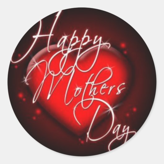 Happy Mothers Day Sticker (Voorkant)