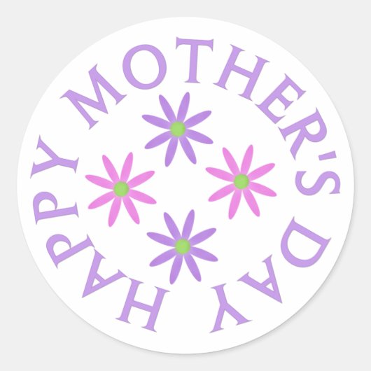 Happy Mothers Day Stickers (Voorkant)