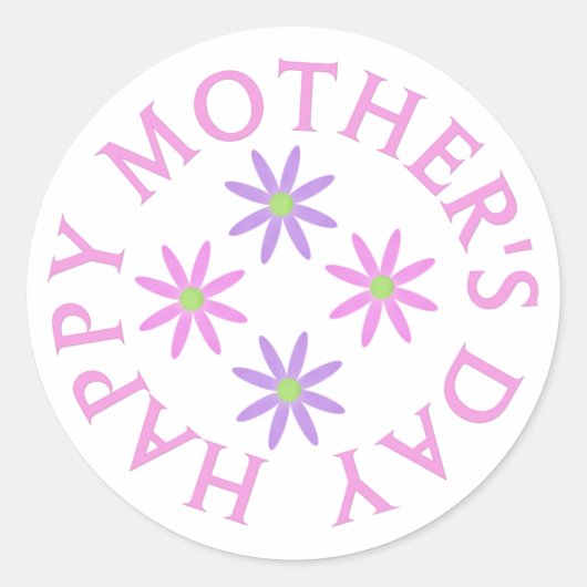 Happy Mothers Day Stickers (Voorkant)