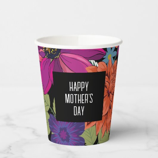 Happy Mothers Day Tableware Papieren Bekers (Links)