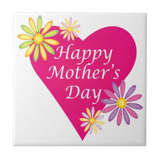 Happy Mothers Day Tegeltje (Voorkant)