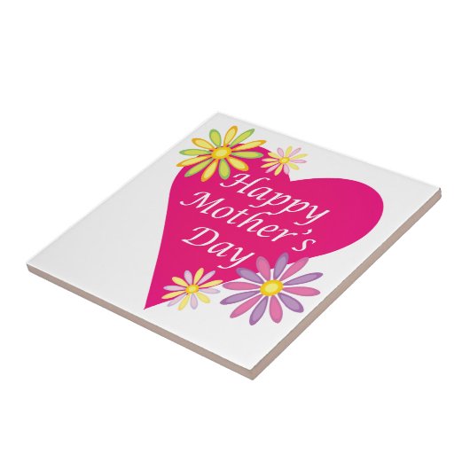 Happy Mothers Day Tegeltje (Zijkant)