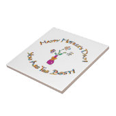 Happy Mothers Day Tegeltje (Zijkant)