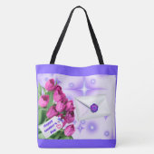 Happy Mother's Day Tulip Tote Bag (Achterkant)