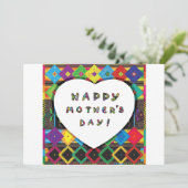 Happy Mothers Day Uitnodigingen (Staand voorkant)