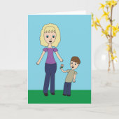 Happy Mothers Day van Son Flower Schattige Persona Kaart (Gele Bloem)