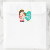Happy Mother's Day Vierkante Sticker (Tas)