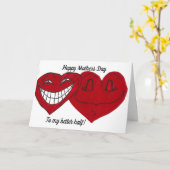 HAPPY MOTHERS DAY VROUW grap kaart (Gele Bloem)