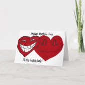 HAPPY MOTHERS DAY VROUW grap kaart (Voorkant)