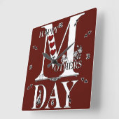 Happy Mothers Day Wall klok (Hoek)
