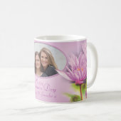 Happy Mothers Day water lily "own foto" mok (Voorkant rechts)