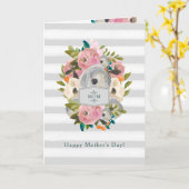 Happy Mothers Day | Waterverf bloemen Kaart (Gele Bloem)