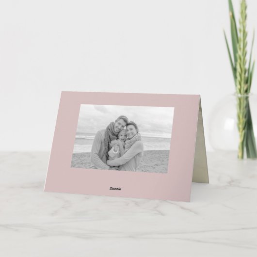 Happy Mother's Day White Brush Script Modern Photo Kaart (Achterkant)