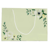 Happy Mothers Day Wilde Rozen & Elegant Script Groot Cadeauzakje (Achterkant)