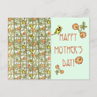 Happy Mothers Day William Morris Print Briefkaart