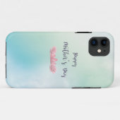 Happy-Mothers-Day-with-roze-Flowers Case-Mate iPhone Case (Achterkant (horizontaal))
