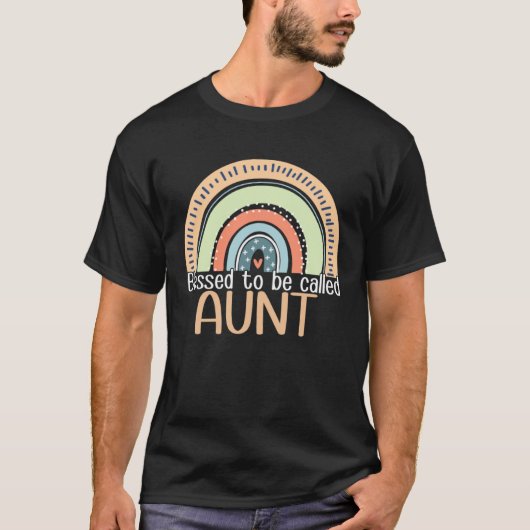Happy Mothers Day Women Blessed To Be Called Aunt  T-shirt (Voorkant)