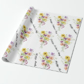 Happy Mothers day Wrapping Paper Cadeaupapier (Uitgerold)