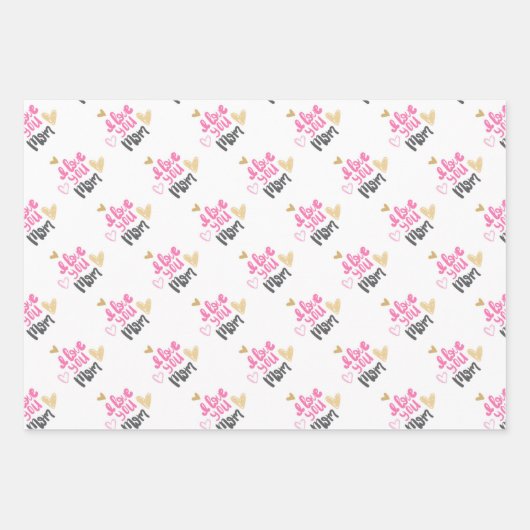 Happy Mothers Day Wrapping Paper Sheets (Voorkant 2)