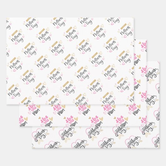 Happy Mothers Day Wrapping Paper Sheets (Set)