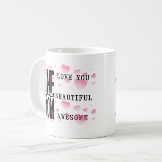 Happy Mother's Day Ze Is Moeder Moderne Koffie Mok (Voorkant links)