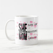 Happy Mother's Day Ze Is Moeder Moderne Koffie Mok (Links)