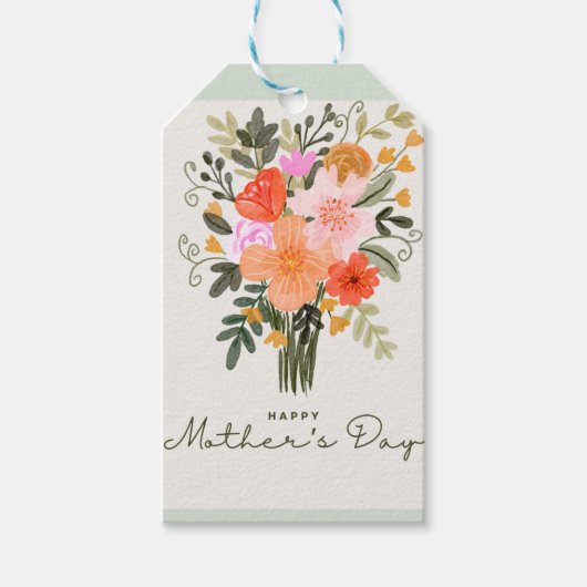 Happy mothersday cadeaulabel (Voorkant)
