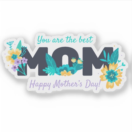 Happy Mothersday sticker (Voorkant)