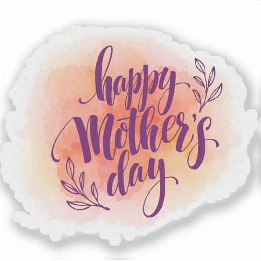 Happy Mothersday sticker (Voorkant)
