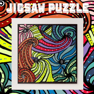 Happy Motion Graphic Swirls Legpuzzel