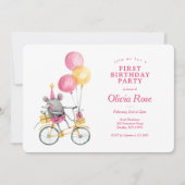 Happy Mouse Birthday Invitation Kaart (Voorkant)