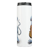 Happy Mouse Music Band Fun Thermal Tumbler Thermosbeker (Achterkant)