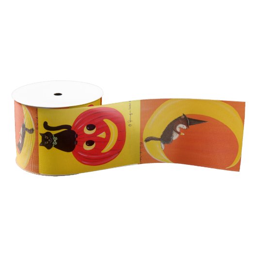 Happy "Ms Elizabeth" Halloween Ribbon Grosgrain Lint (Spoel)