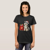 Happy Msky Christmas Lights Dog Mom Msky  T-shirt (Voorkant volledig)