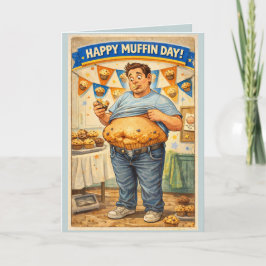 Happy Muffin Day Greeting Card Kaart