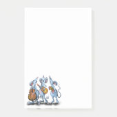 Happy Muis Muziekband Grappige Post-it® Notities Post-it® Notes (Voorkant)