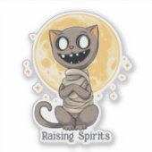 Happy Mummy Cat Sticker (Voorkant)