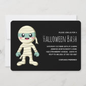 Happy Mummy Halloween Monster Party Kaart (Voorkant)