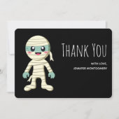 Happy Mummy Halloween Monster Tekening Bedankkaart (Voorkant)