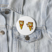 Happy Mushroom Pizza Slices Ronde Button 7,6 Cm (In situ)