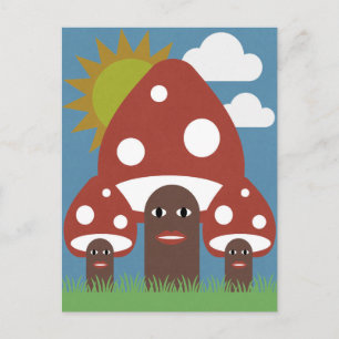 Happy Mushrooms Briefkaart