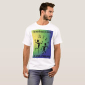 Happy Music - blauw/groen T-shirt (Voorkant volledig)