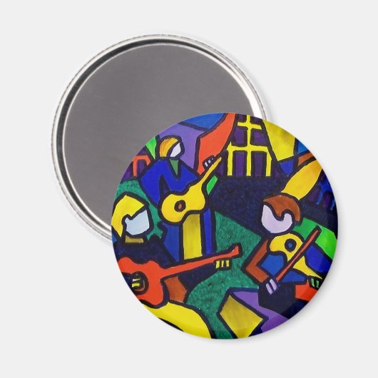 Happy Music Magneet (Voorkant / Achterkant)