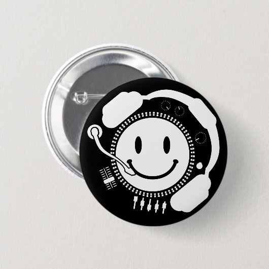 Happy_Music Ronde Button 5,7 Cm (Voorkant /achterkant)