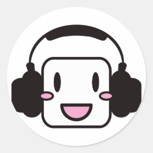 Happy_Music Ronde Sticker