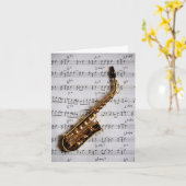 Happy Musical verjaardagsbriefje Kaart (Gele Bloem)