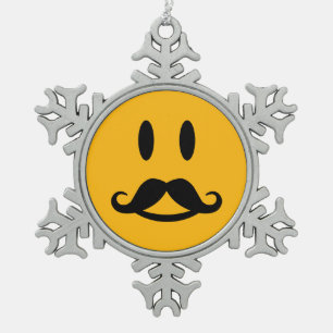 Happy Mustache aangepast ornament