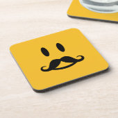 Happy Mustache aangepaste onderzetters (Linkerzijde)