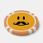 Happy Mustache aangepaste poker chips (Enkel)